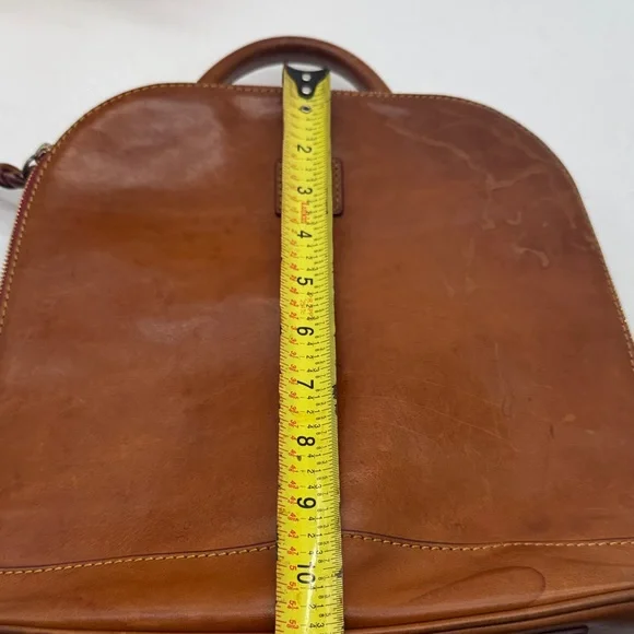 Dooney & Bourke Brown Leather Backpack As Is Condition - Picture 14 of 16